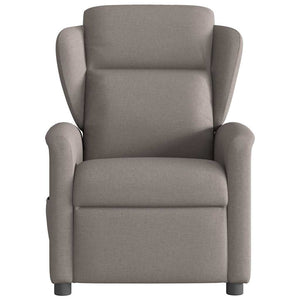 Fauteuil inclinable électrique Taupe Tissu