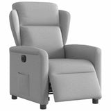 Fauteuil inclinable électrique gris nuage tissu