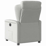 Fauteuil inclinable électrique gris nuage tissu