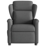 Fauteuil inclinable de massage électrique gris foncé tissu