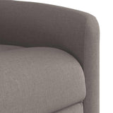 Fauteuil de massage inclinable électrique Taupe Tissu