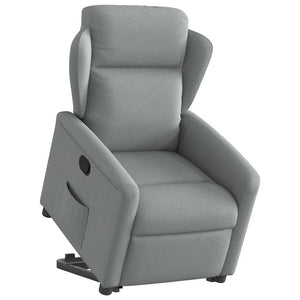 Fauteuil inclinable Gris clair Tissu