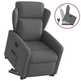 Fauteuil inclinable Gris foncé Tissu