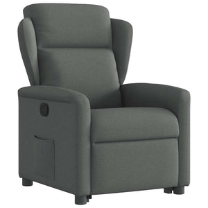 Fauteuil inclinable Gris foncé Tissu