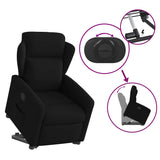 Fauteuil inclinable noir tissu