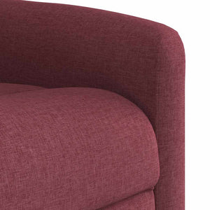 Fauteuil inclinable rouge bordeaux tissu