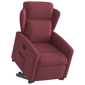 Fauteuil inclinable rouge bordeaux tissu
