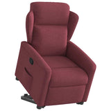 Fauteuil inclinable rouge bordeaux tissu