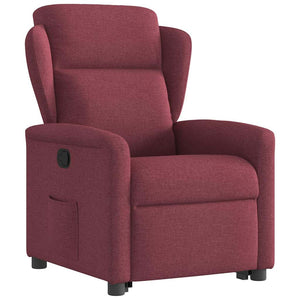 Fauteuil inclinable rouge bordeaux tissu