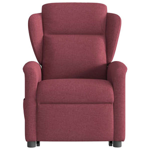 Fauteuil inclinable rouge bordeaux tissu