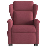 Fauteuil inclinable rouge bordeaux tissu