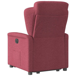 Fauteuil inclinable rouge bordeaux tissu