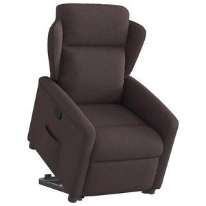Fauteuil inclinable marron foncé tissu