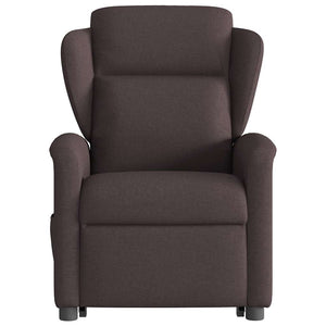 Fauteuil inclinable marron foncé tissu