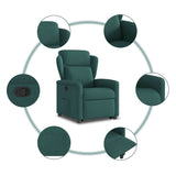 Fauteuil inclinable vert foncé tissu
