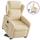 Fauteuil inclinable Crème Tissu