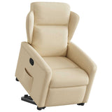 Fauteuil inclinable Crème Tissu
