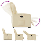 Fauteuil inclinable Crème Tissu