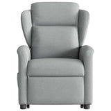 Fauteuil de massage inclinable Gris clair Tissu