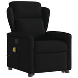 Fauteuil de massage inclinable Noir Tissu