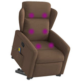 Fauteuil de massage inclinable Marron Tissu