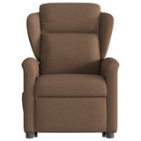 Fauteuil de massage inclinable Marron Tissu