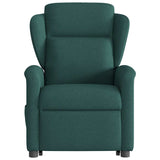 Fauteuil inclinable de massage Vert foncé Tissu