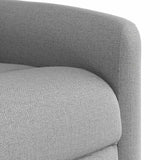 Fauteuil de massage inclinable gris nuage tissu