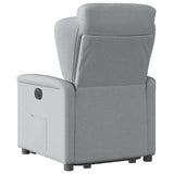 Fauteuil inclinable électrique gris clair tissu