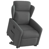 Fauteuil inclinable électrique gris foncé tissu