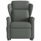 Fauteuil inclinable électrique gris foncé tissu