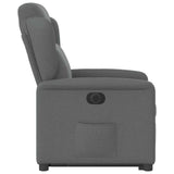 Fauteuil inclinable électrique gris foncé tissu