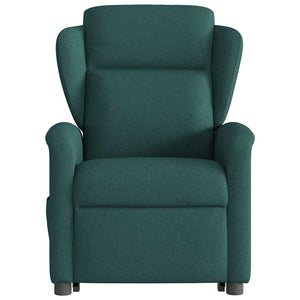 Fauteuil inclinable électrique vert foncé tissu