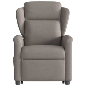 Fauteuil inclinable électrique taupe tissu