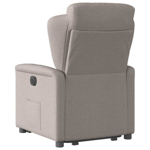 Fauteuil inclinable électrique taupe tissu