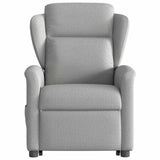 Fauteuil inclinable électrique gris nuage tissu