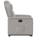 Fauteuil inclinable électrique gris nuage tissu