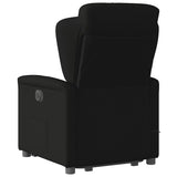 Fauteuil inclinable de massage électrique Noir Tissu
