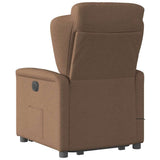 Fauteuil inclinable de massage électrique Marron Tissu