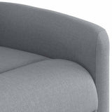 Fauteuil inclinable électrique Gris clair Tissu