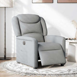 Fauteuil inclinable électrique Gris clair Tissu