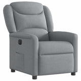 Fauteuil inclinable électrique Gris clair Tissu