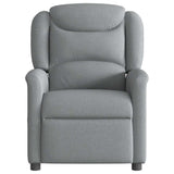 Fauteuil inclinable électrique Gris clair Tissu