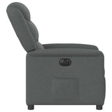 Fauteuil inclinable électrique Gris foncé Tissu