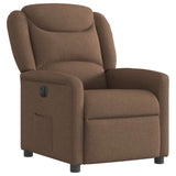 Fauteuil inclinable électrique Marron Tissu