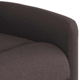 Fauteuil inclinable électrique Marron foncé Tissu