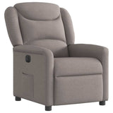 Fauteuil inclinable électrique Taupe Tissu