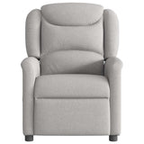 Fauteuil inclinable électrique gris nuage tissu