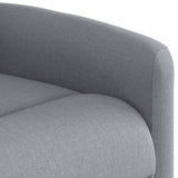 Fauteuil de massage inclinable électrique gris clair tissu