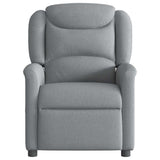Fauteuil de massage inclinable électrique gris clair tissu